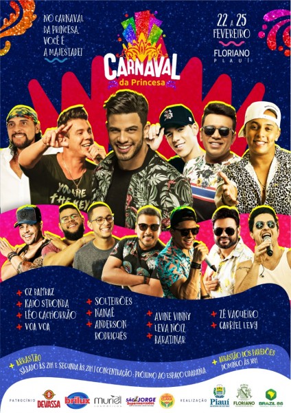 Carnaval 2020: 12 bandas animarão os quatro dias de folia em Floriano