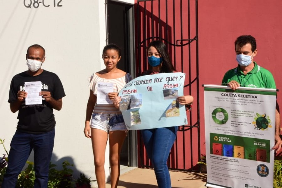 Ação da Semana do Meio Ambiente conscientiza população sobre descarte irregular do lixo