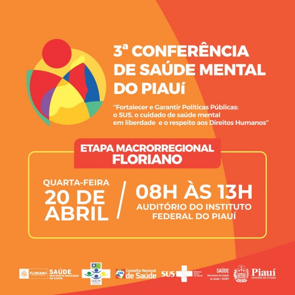 Floriano sedia Conferência Macrorregional de Saúde Mental dos Cerrados I