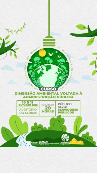 Meio Ambiente promoverá Curso ‘Dimensão Ambiental’ voltado à Administração Pública