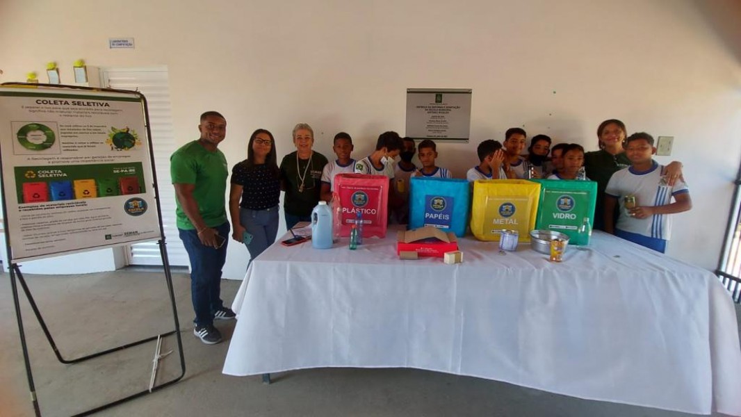 SEMAN realiza ação de identificação de materiais recicláveis em escolas municipais